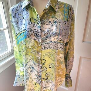 ZARA Paisley Floral Top